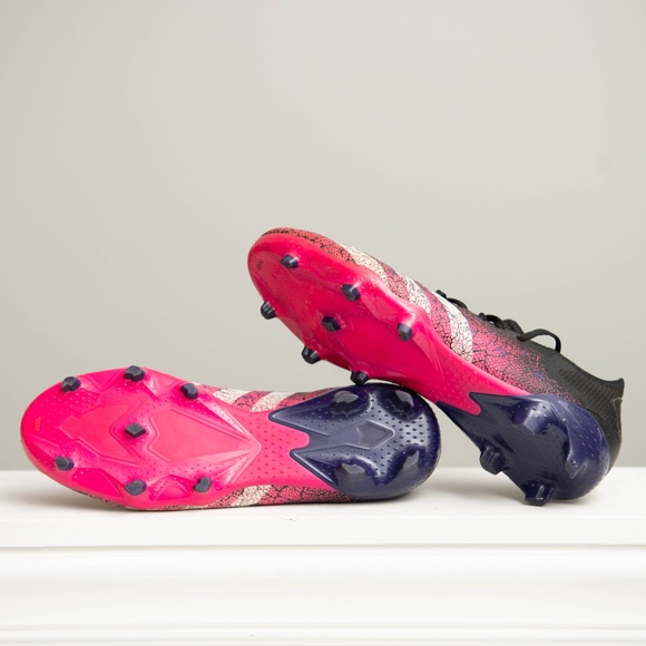Adidas Predator Freak.3 Soccer Cleats Men's Size 9.5 Black/Purple/Pink - Picture 6 of 6